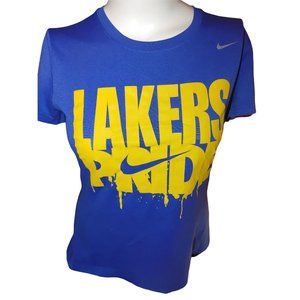 WOMENS NIKE DRI-FIT LAKERS PRIDE TSHIRT M
